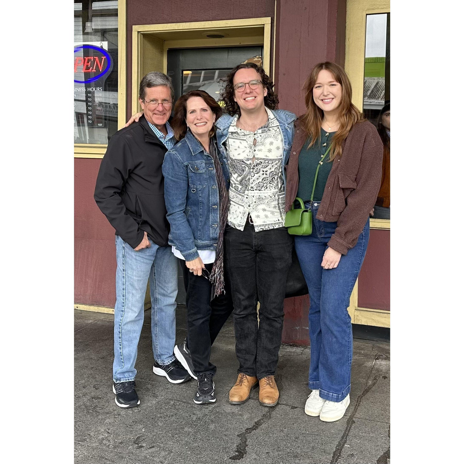 With Mr. and Mrs. Harshaw in Oakland, CA