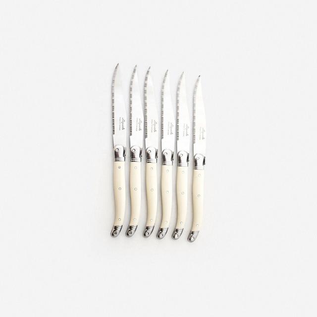 Laguiole Knife Set, Ivory (set of 6)