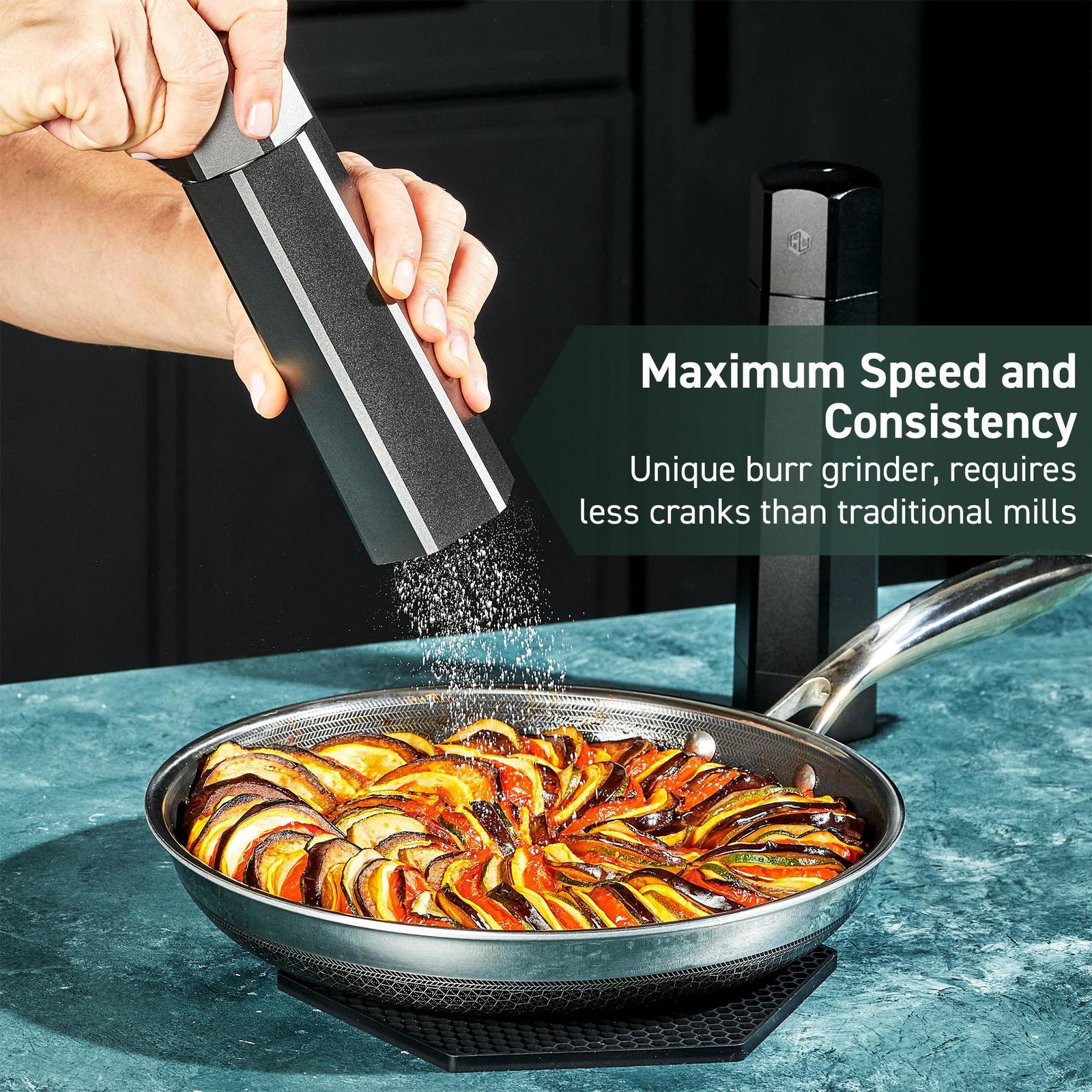 HexClad Hybrid Cookware, HexMill Salt & Pepper Grinder Set | Zola