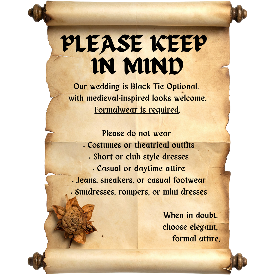 Please dress appropriately! :)