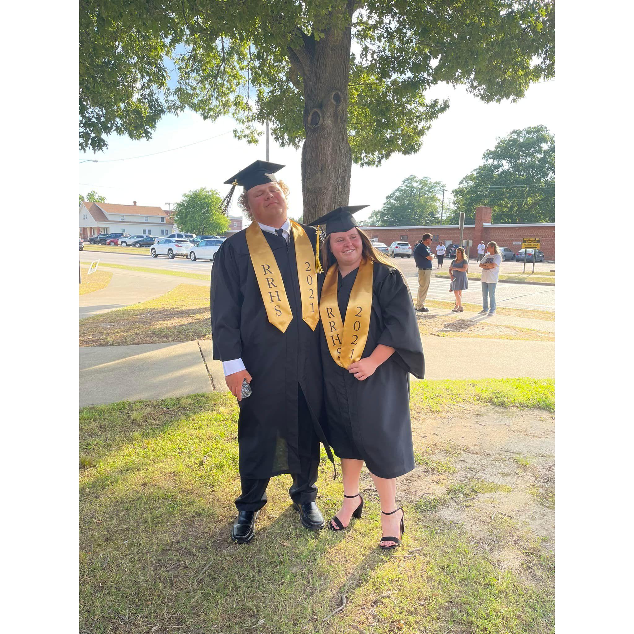 Our graduation!! As you can tell he felt the same about me back then! :)