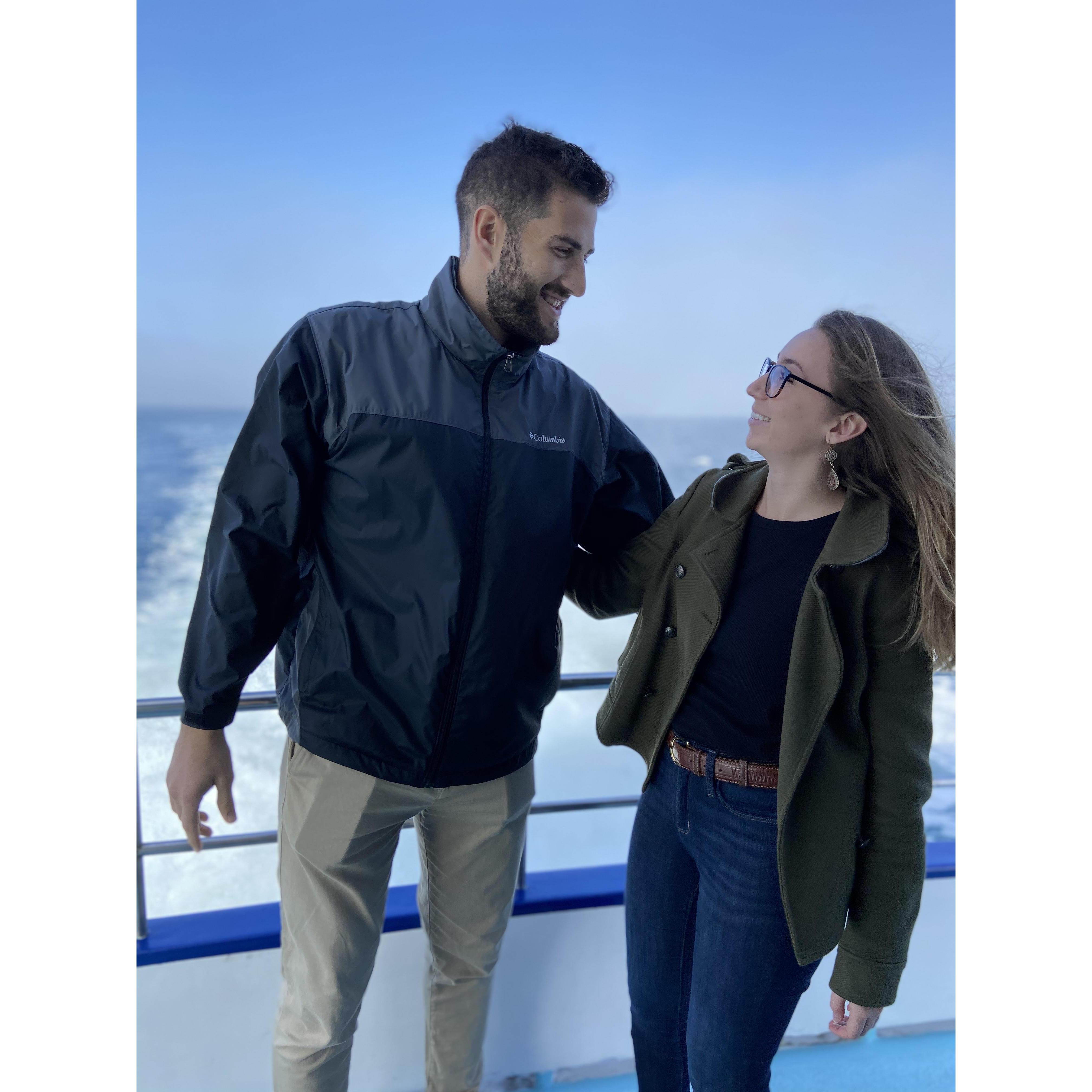 Fun boat day with friends outside LA