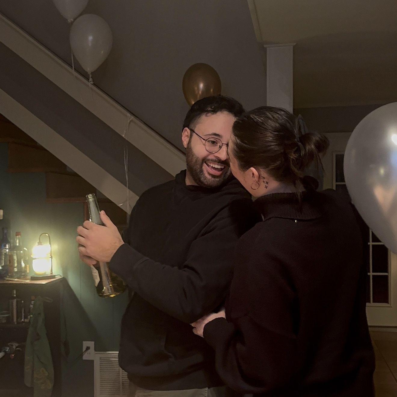 The night we got engaged!