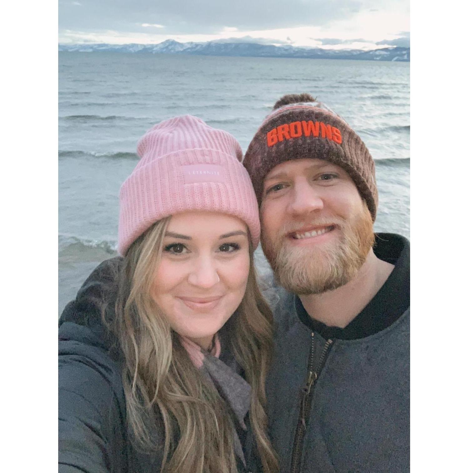 Christmas in California and Kailey's first visit to Lake Tahoe.