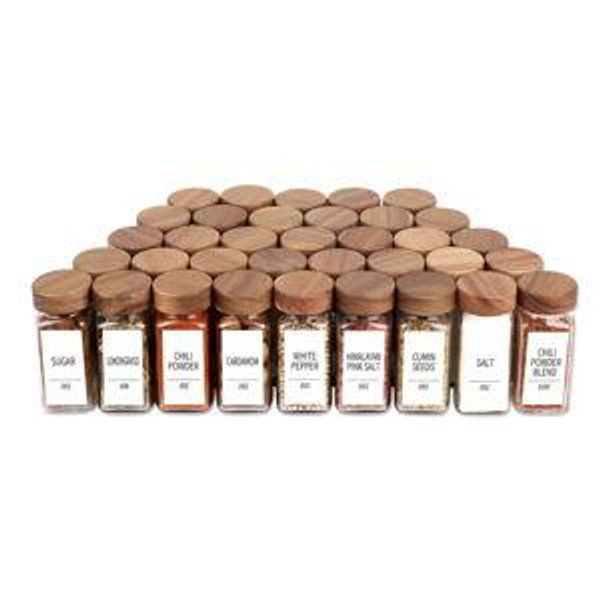 Churboro 36 Glass Spice Jars