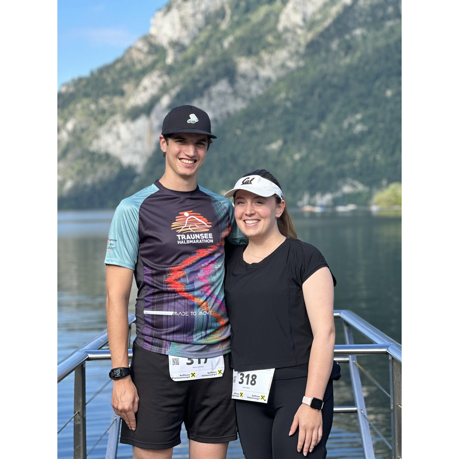 About to run the Traunsee Half Marathon, 2023.