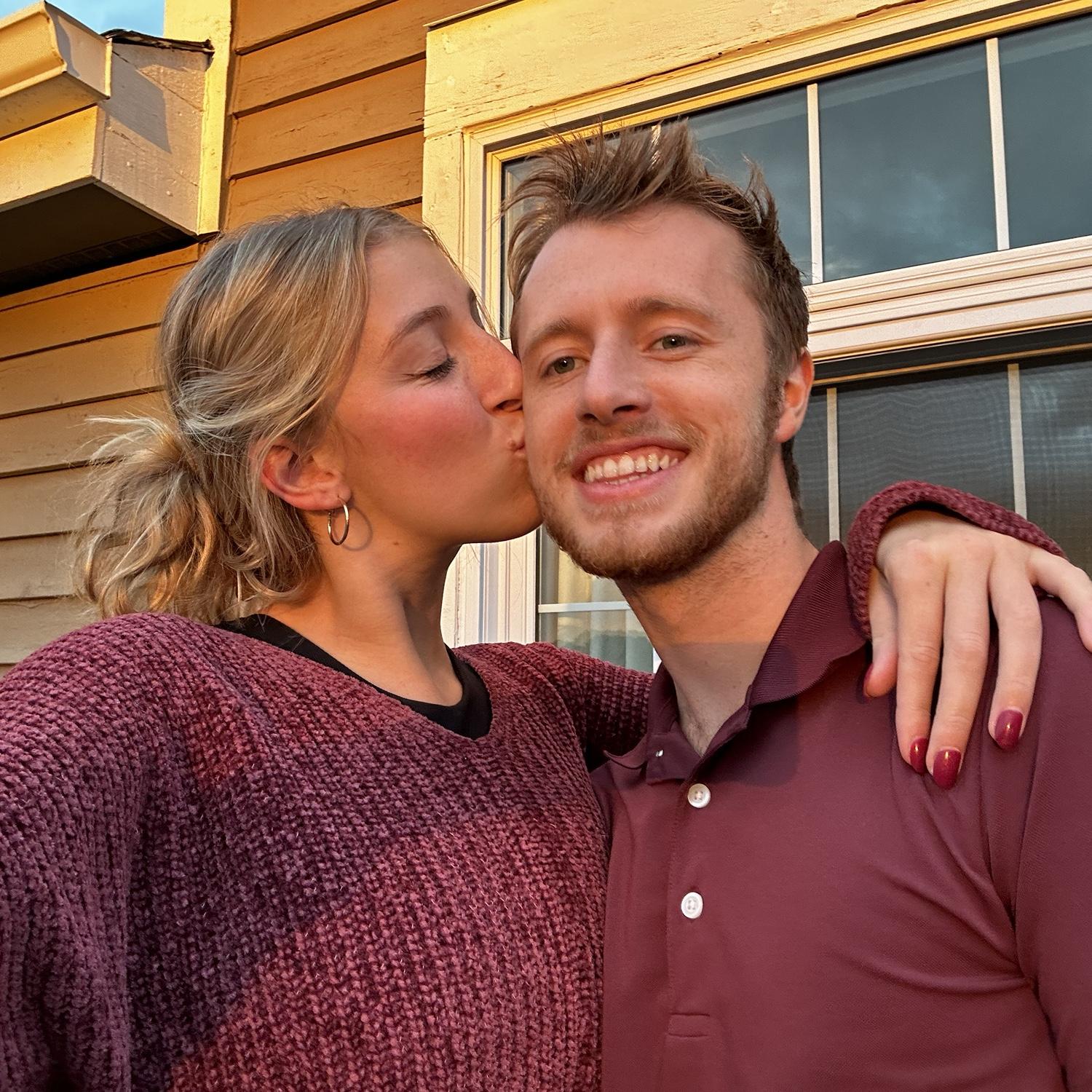Luke and Lauren love to be outside watching the sunset