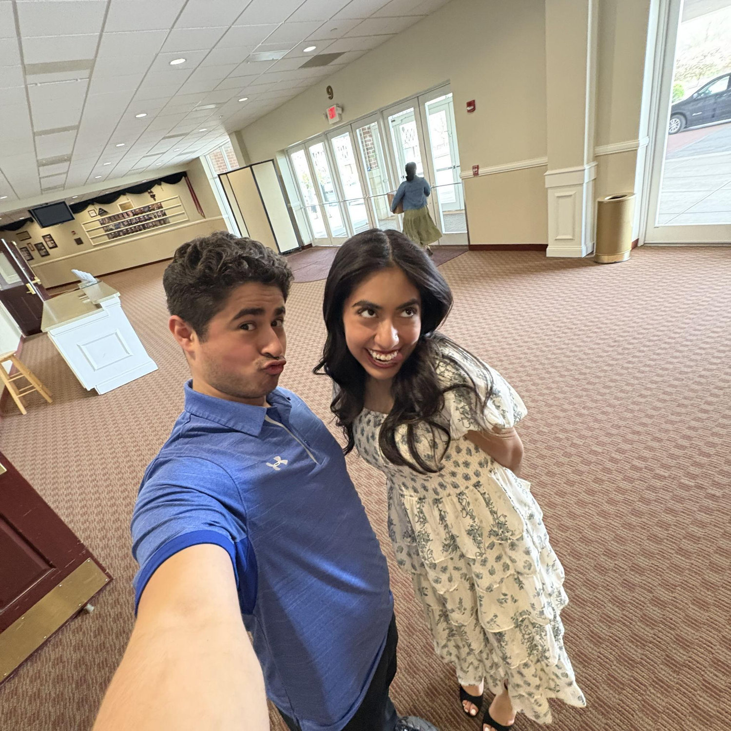 The day I graduated college Carlos snapped a quick silly picture hehe