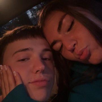 The end of the day of our first actual date!