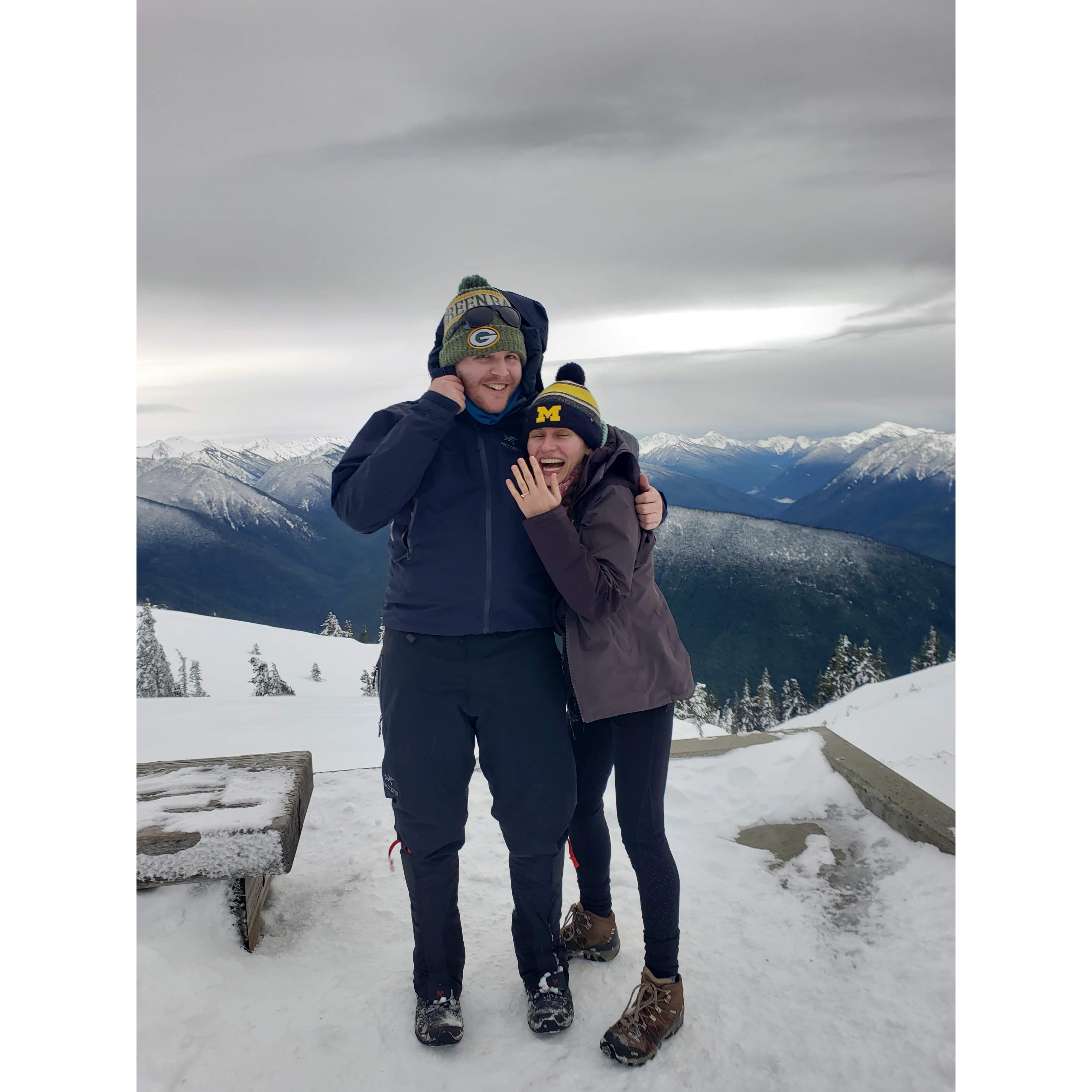 he DID propose the second time at Hurricane Ridge 😂