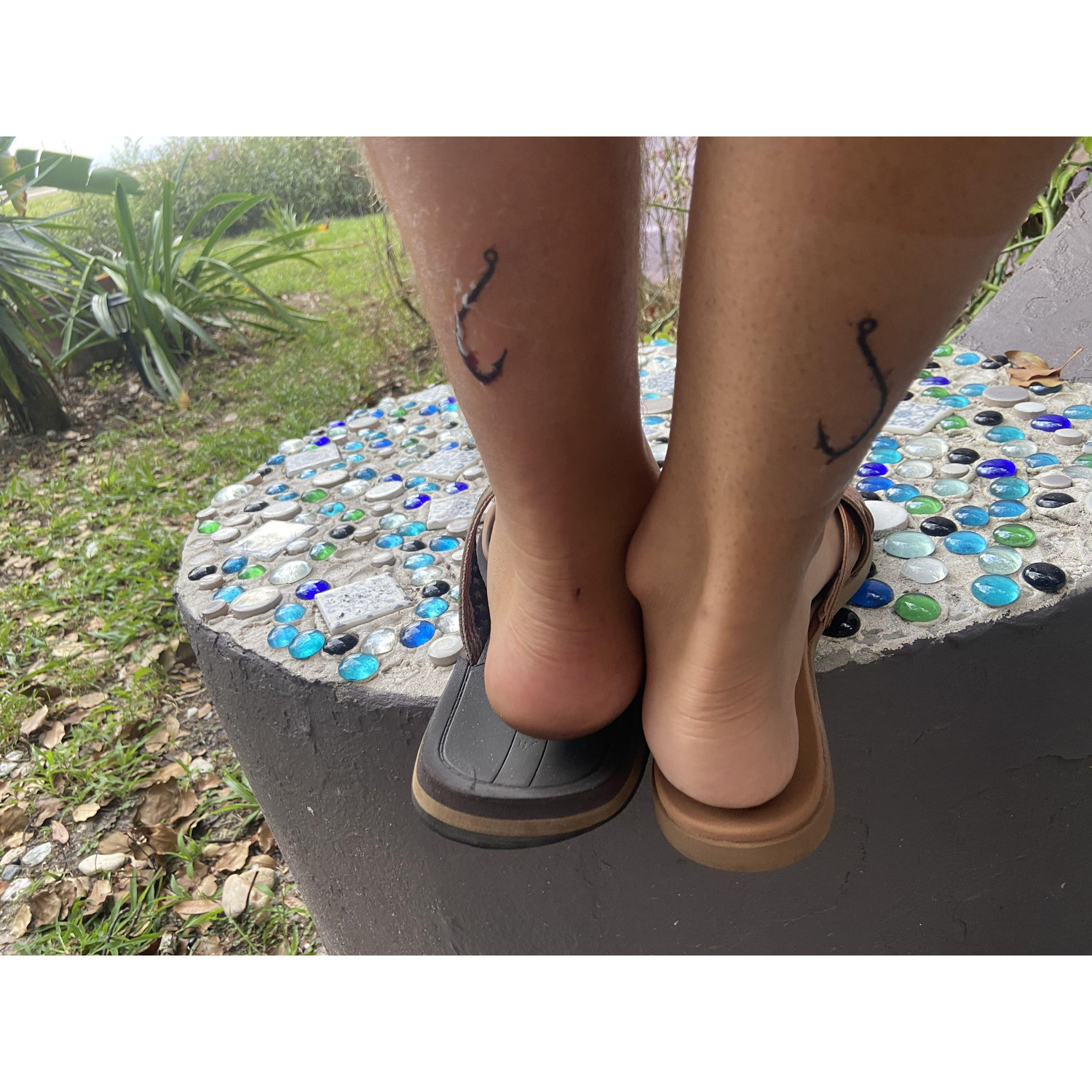 The day we got matching tattoos (Yes, we have matching tattoos) the hooks together make a heart