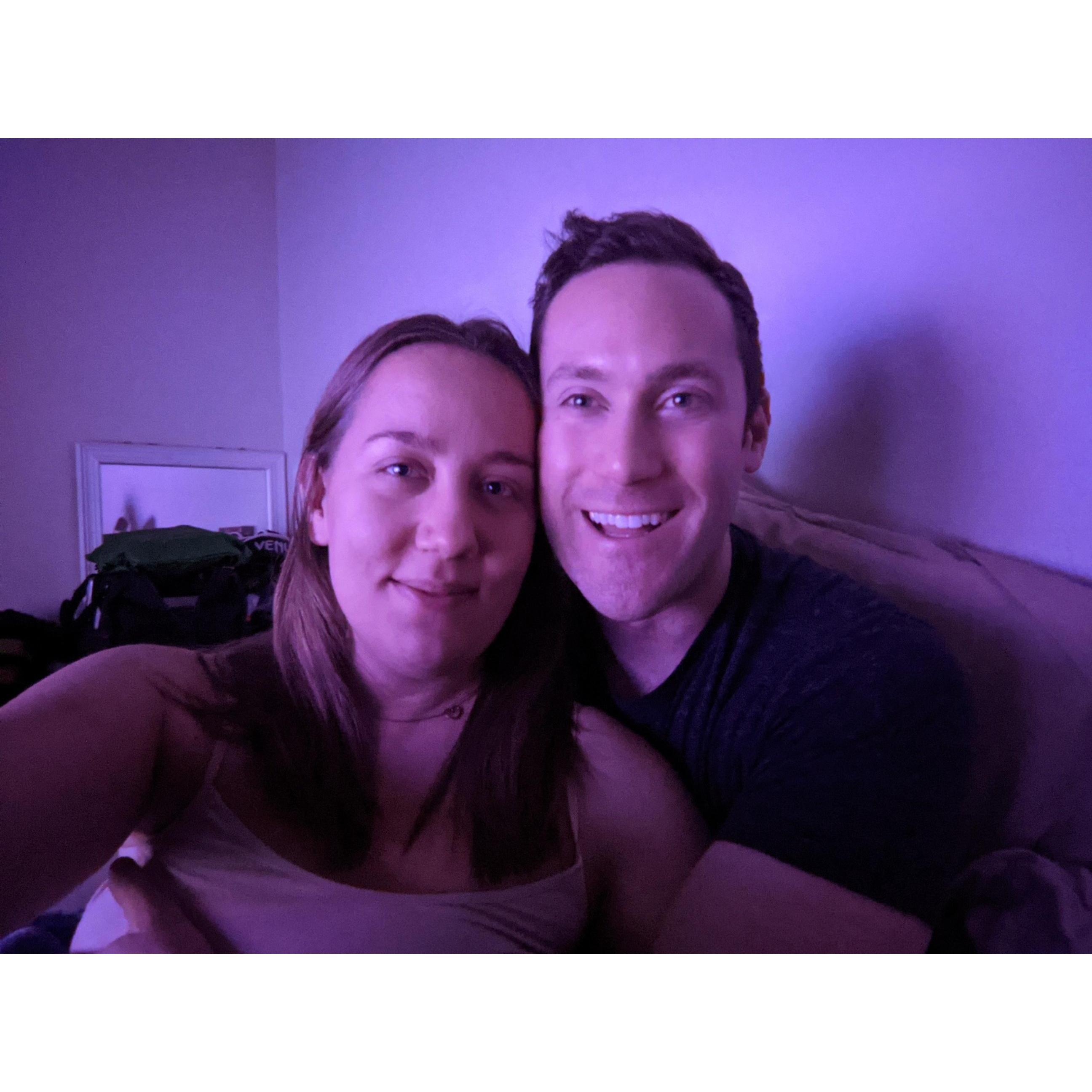 Our first picture, we met in January 1st 2021.