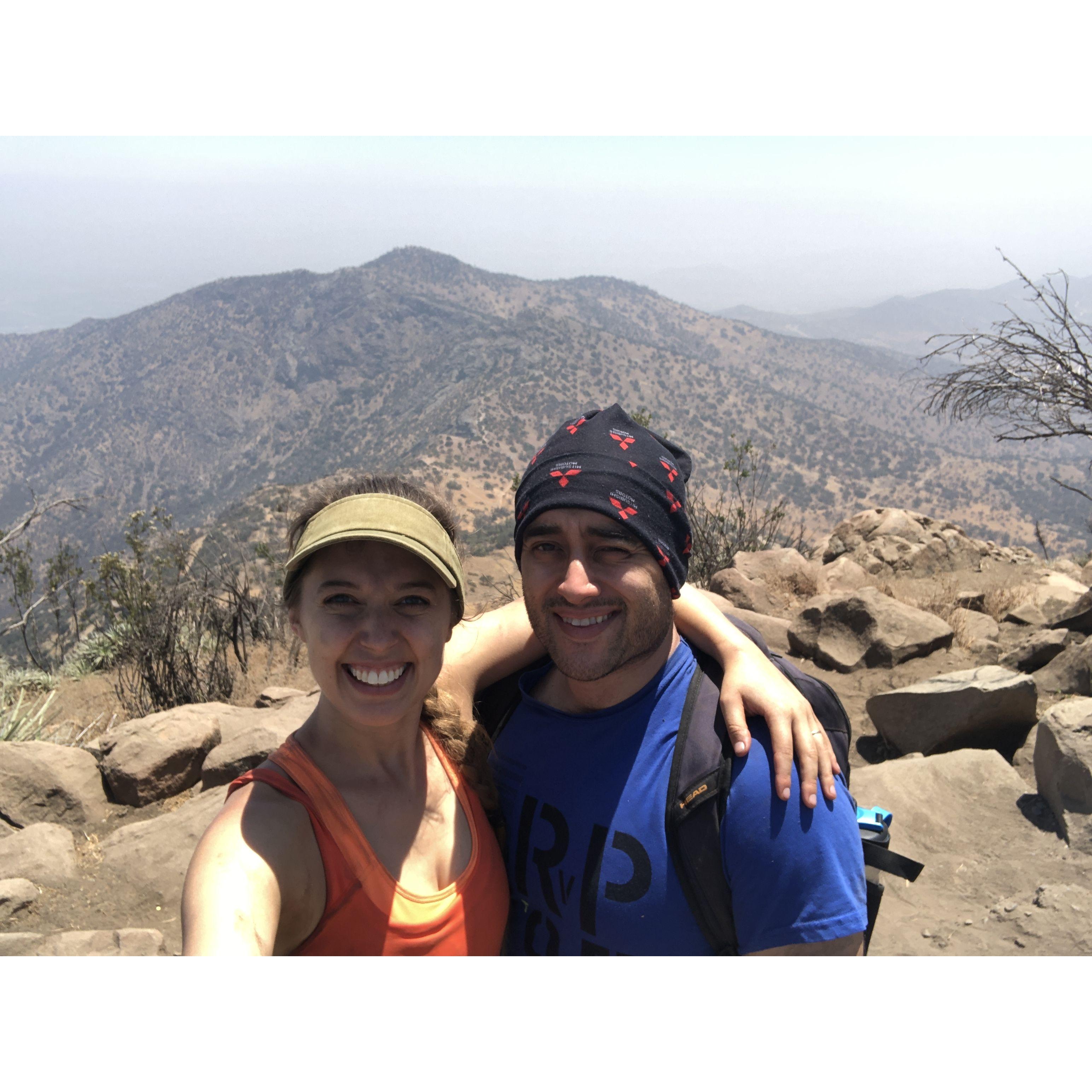 Hiking in Santiago!  January 2021