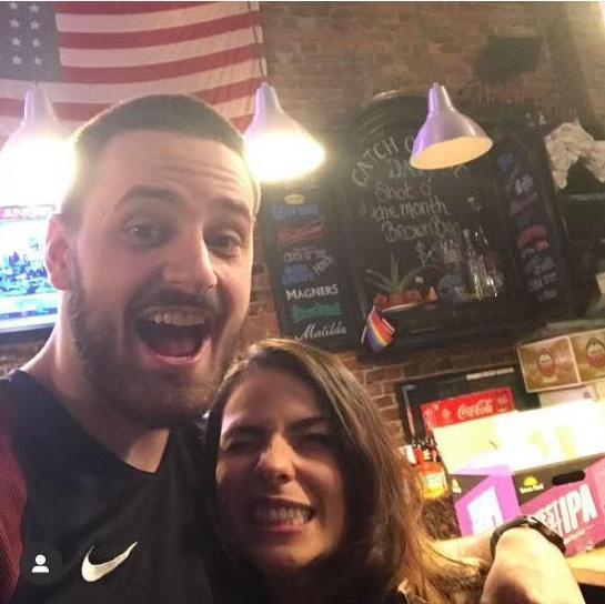 This is our first photo together on March 17th, 2017.
