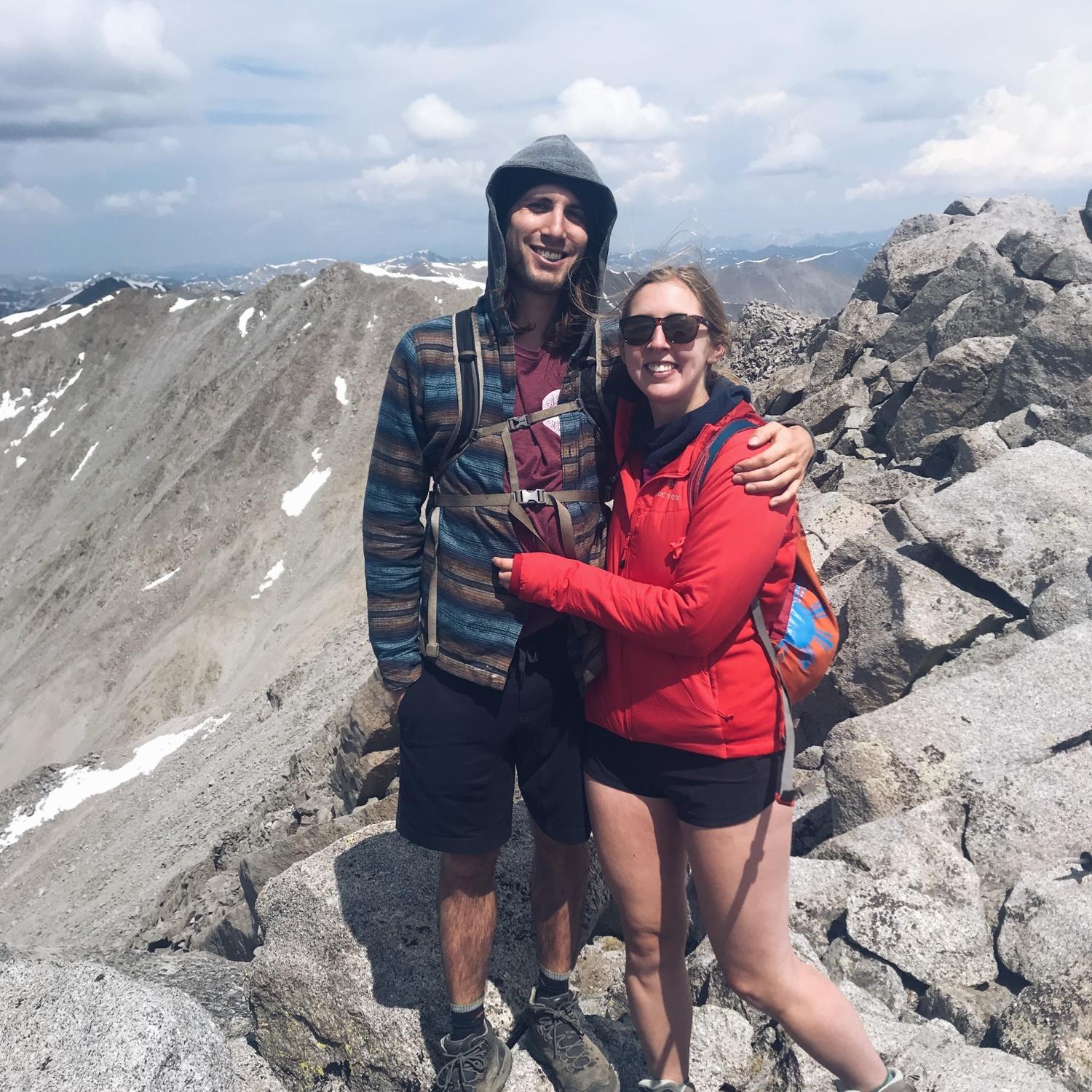 On top of Mt. Shavano (a 14er) 2021
