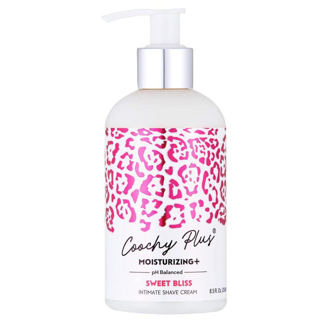 IntiMD Coochy Plus Intimate Shaving Cream SWEET BLISS For Pubic, Bikini Line, Armpit - Rash-Free With Patent-Pending MOISTURIZING+ Formula, Prevents Razor Burns & Bumps, In-Grown Hairs 8.5oz (1-Pack)