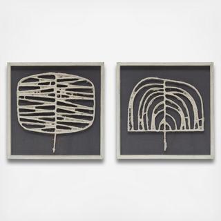 2-Piece Abstract Shadowbox Set