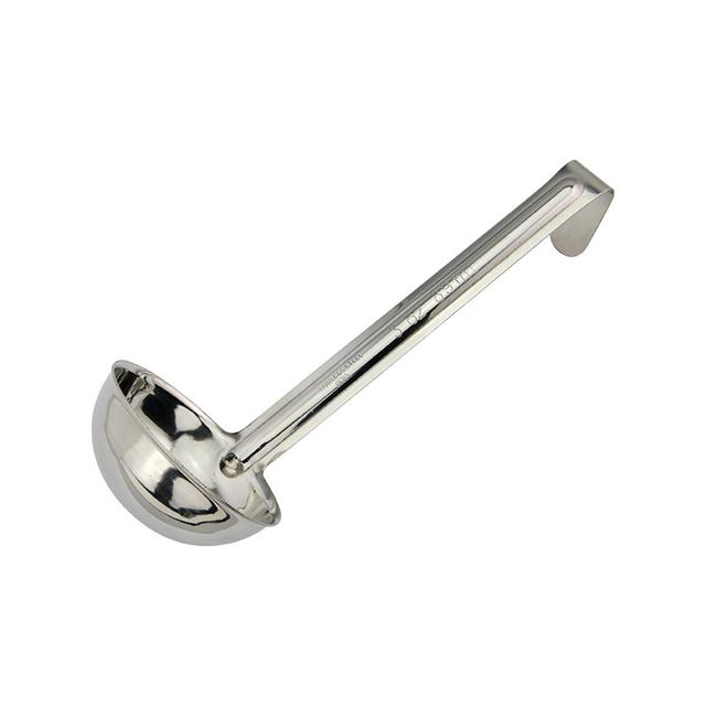 Winco 1-Piece Ladle, Stainless Steel, 6" handle, 3 oz