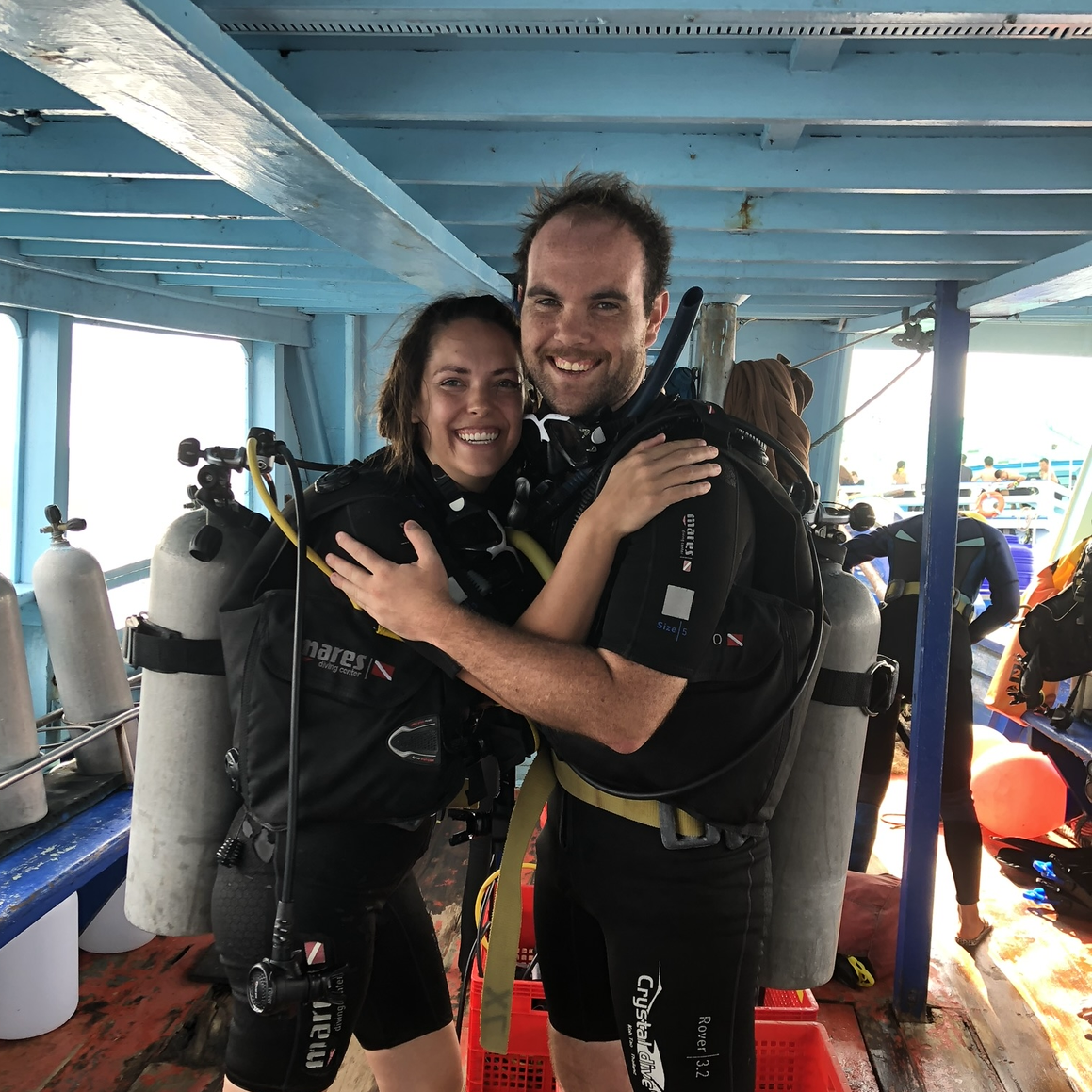 In love getting scuba certified in Thailand