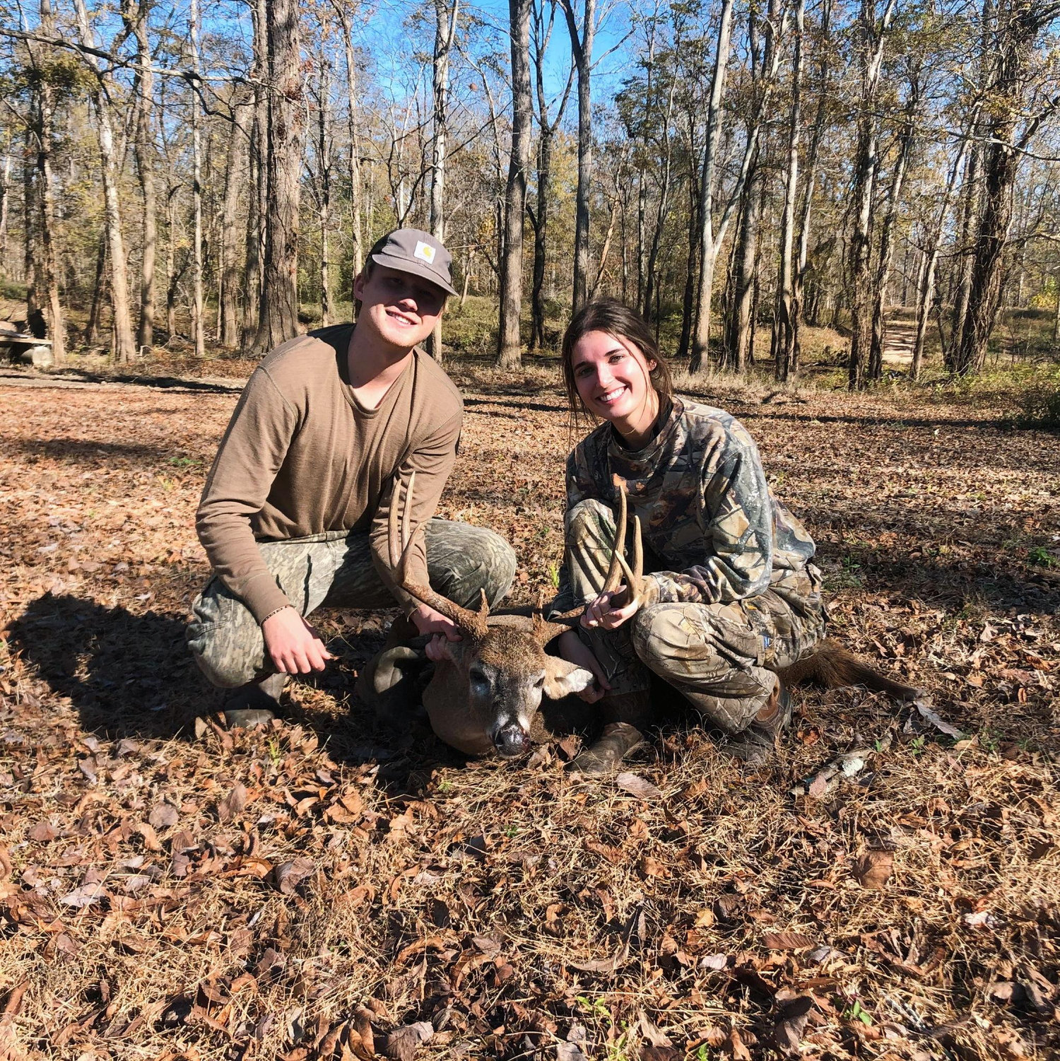 Zach helps Katlyn kill her first deer!