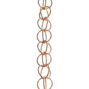 Monarch Ring Rain Chain, 8-1/2-Feet Length, Pure Copper