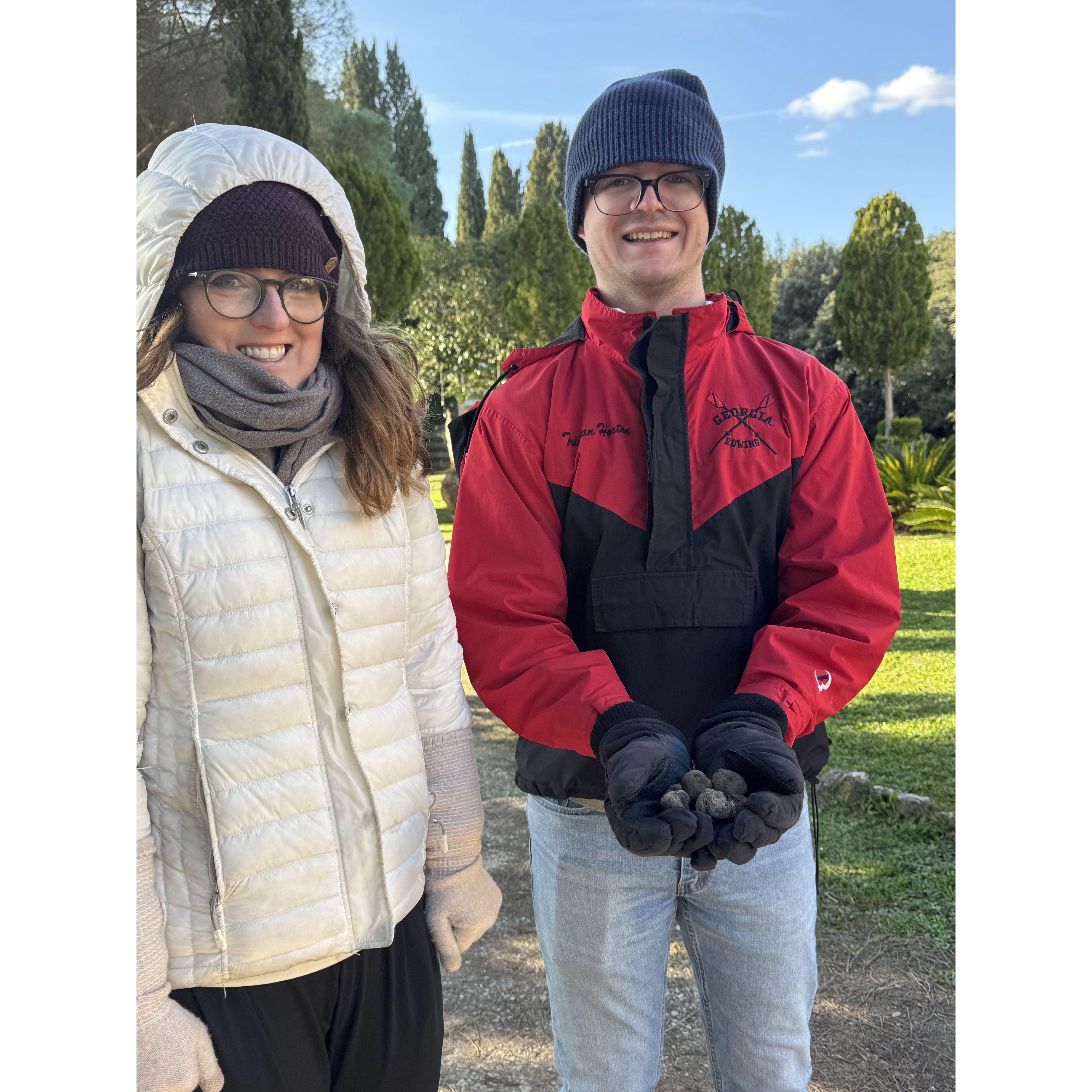 Sydney's fantasy finally came true - truffle hunting in Italy!
