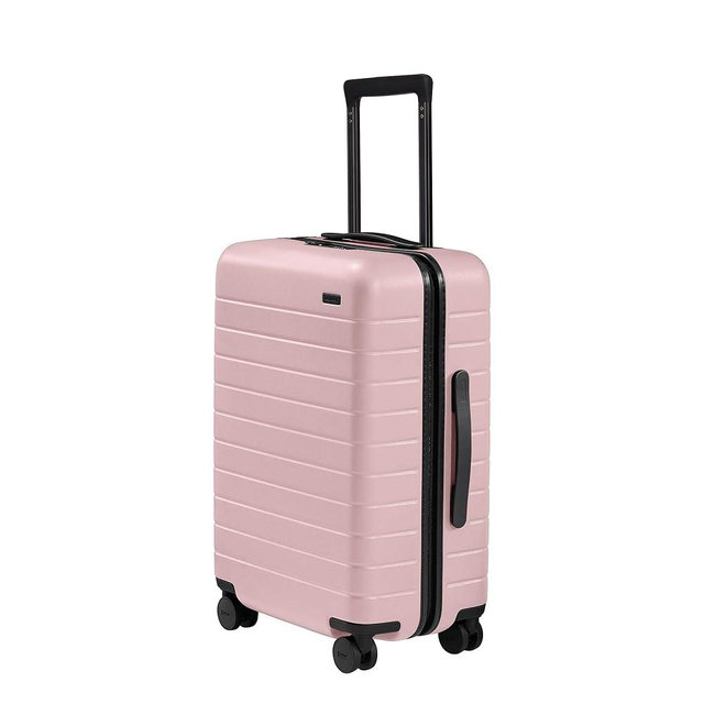 Away Bigger Carry-On Luggage, Lightweight Hardside Large Suitcase with Spinner Wheels, TSA Lock, Airline Approved, Blush Pink