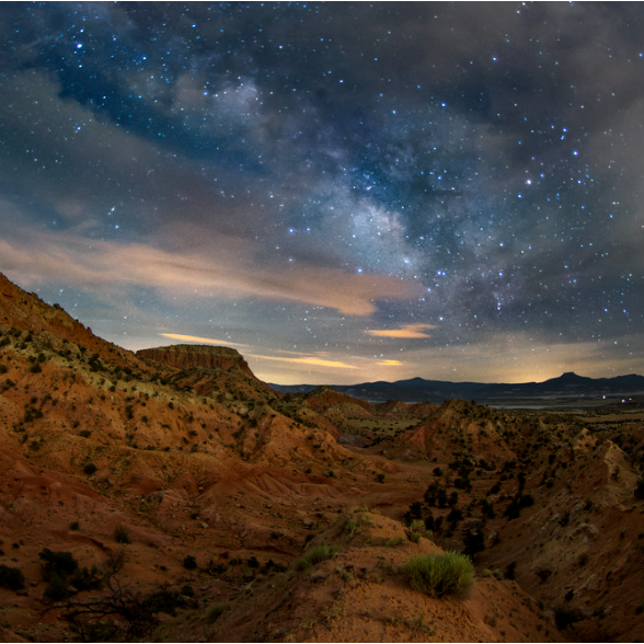The Milky Way as seen from Ghost Ranch