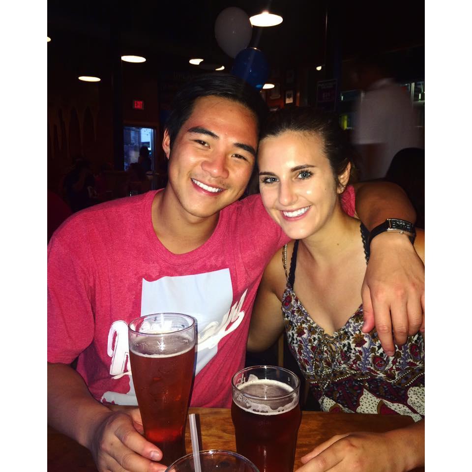 Celebrating Bridget's 21st birthday.