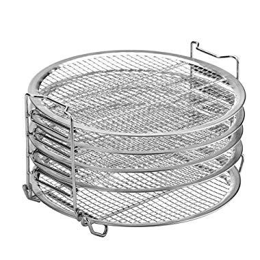 Dehydrator Stand For Ninja Foodi Accesories, 6.5 qt & 8 qt, Food Grade Stainless Steel (6.5&8)