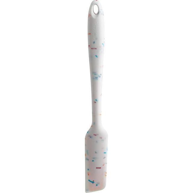 Trudeau Confetti Silicone 11 Inch Jar Spatula, 11", White