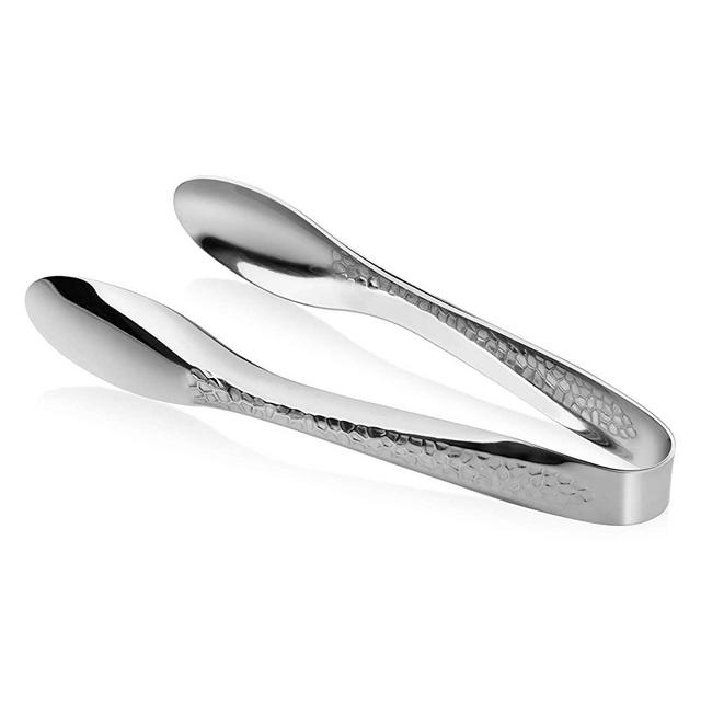 Cuisinox Stainless Steel 9" Hand Hammered Serving Tongs, 23 cm / 9 inches long