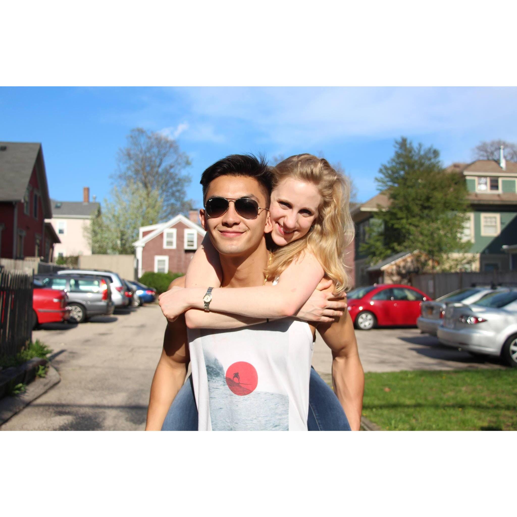 Senior spring weekend at Brown in 2017