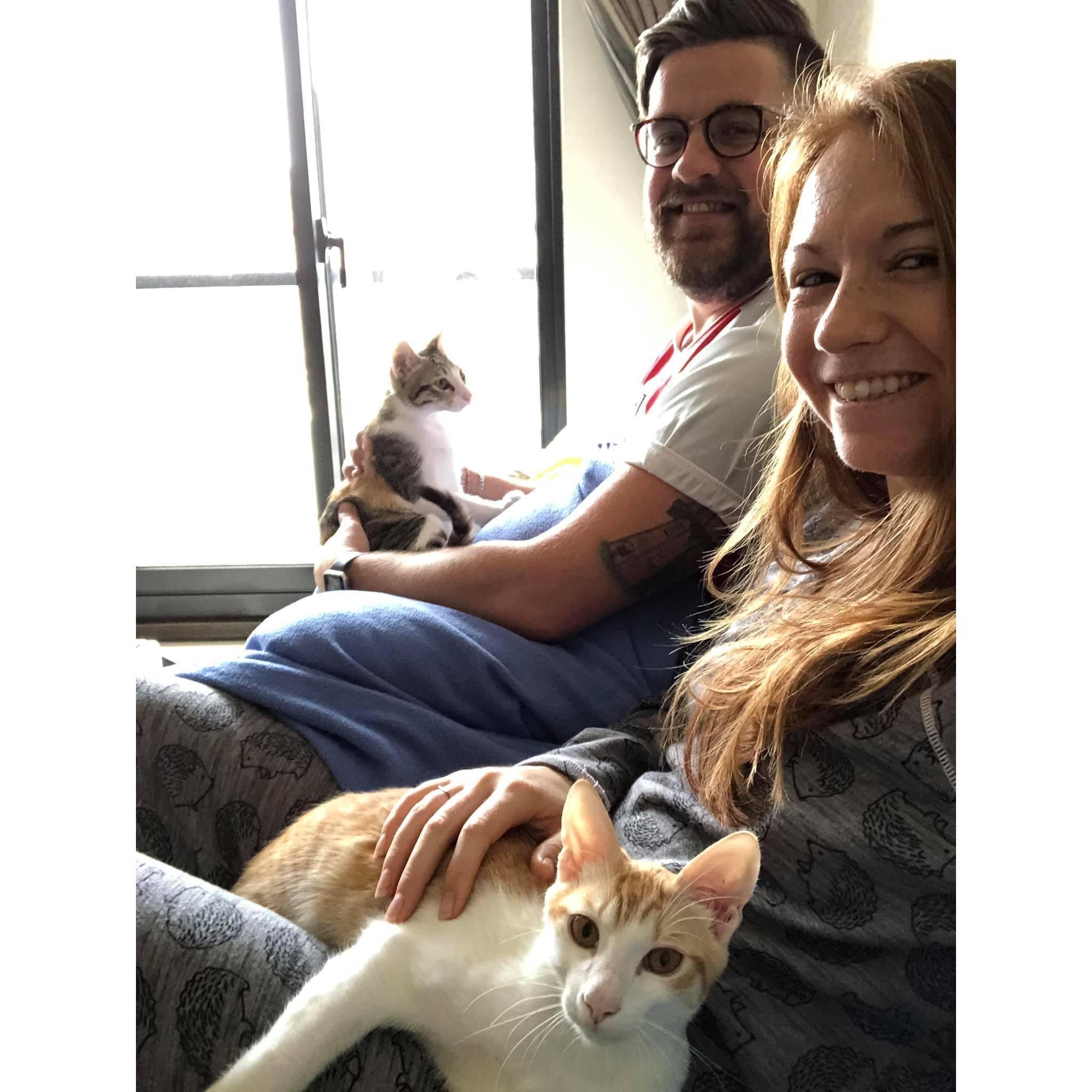 We love our family snuggle sessions!