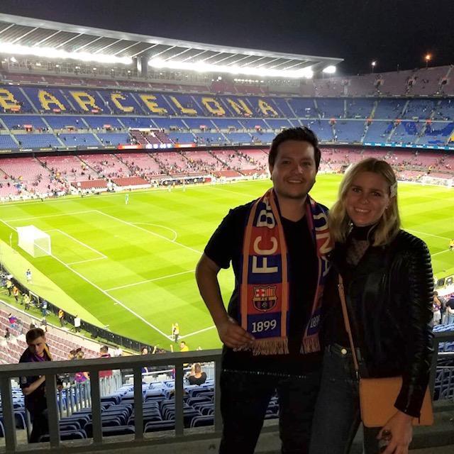 Watching a Barcelona soccer game in Barcelona, Spain!

Vamos Barcelona!