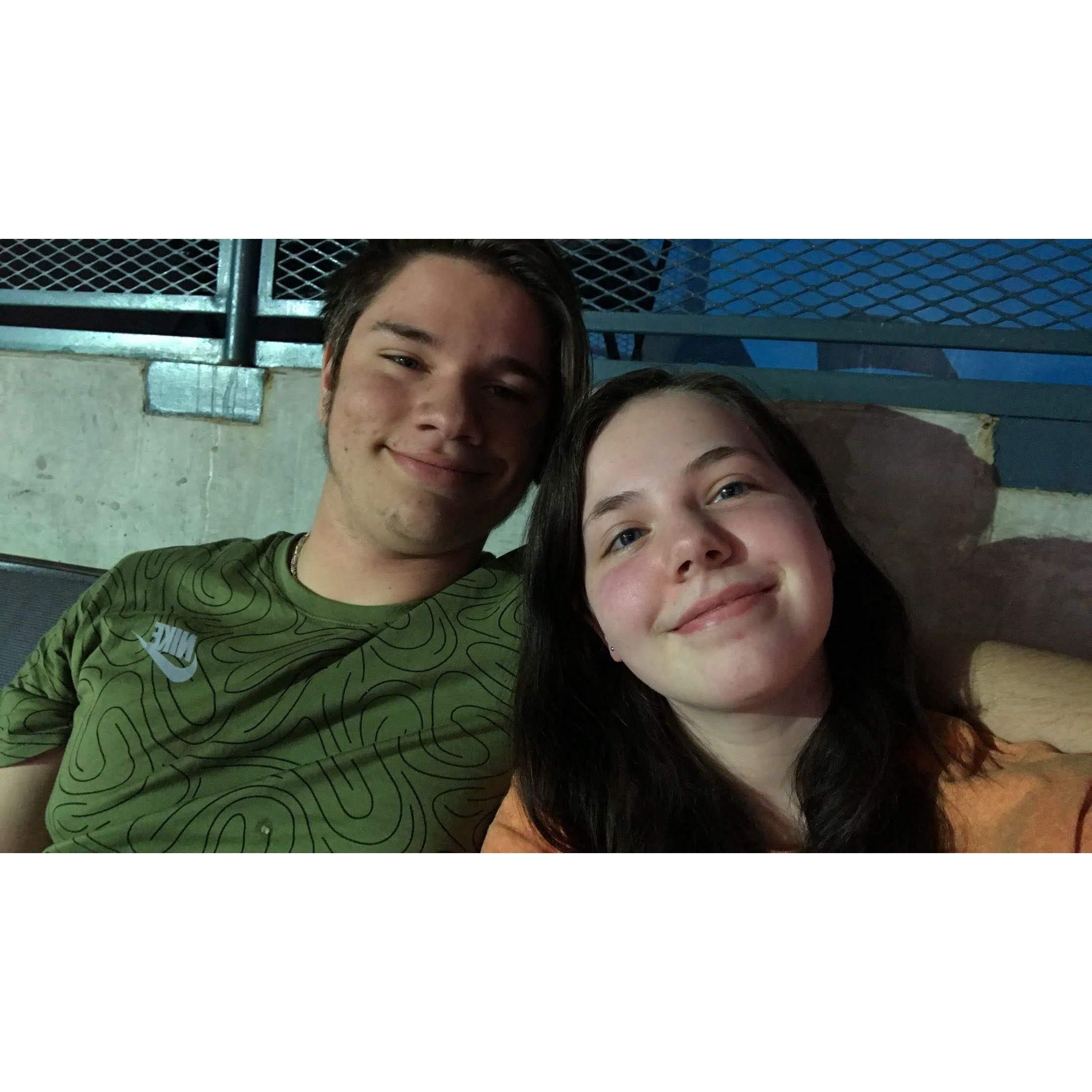 We went to a Thunder game together senior year