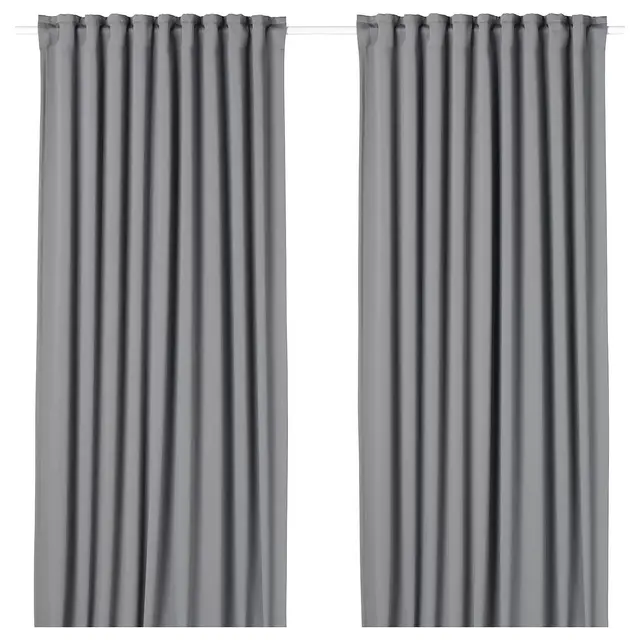 MAJGULLBlackout curtains, 1 pair, gray57x98 "
