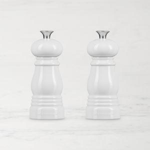Acrylic Classic Petite Salt and Pepper Mill Set - White