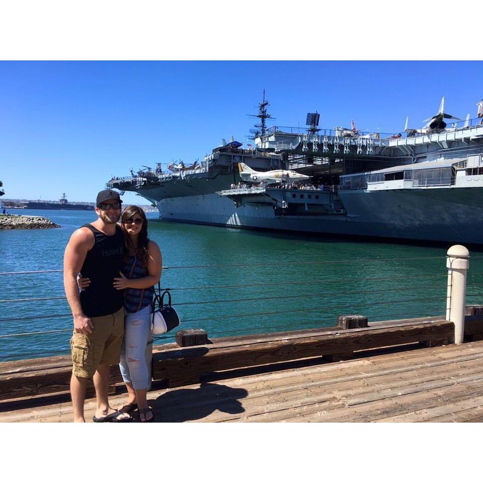 Just look at those guns!! On the ship of course ;) USS Midway in San Diego Bay, CA