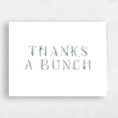 Blue Rustic Wedding Thank You - Zucchero Landscape