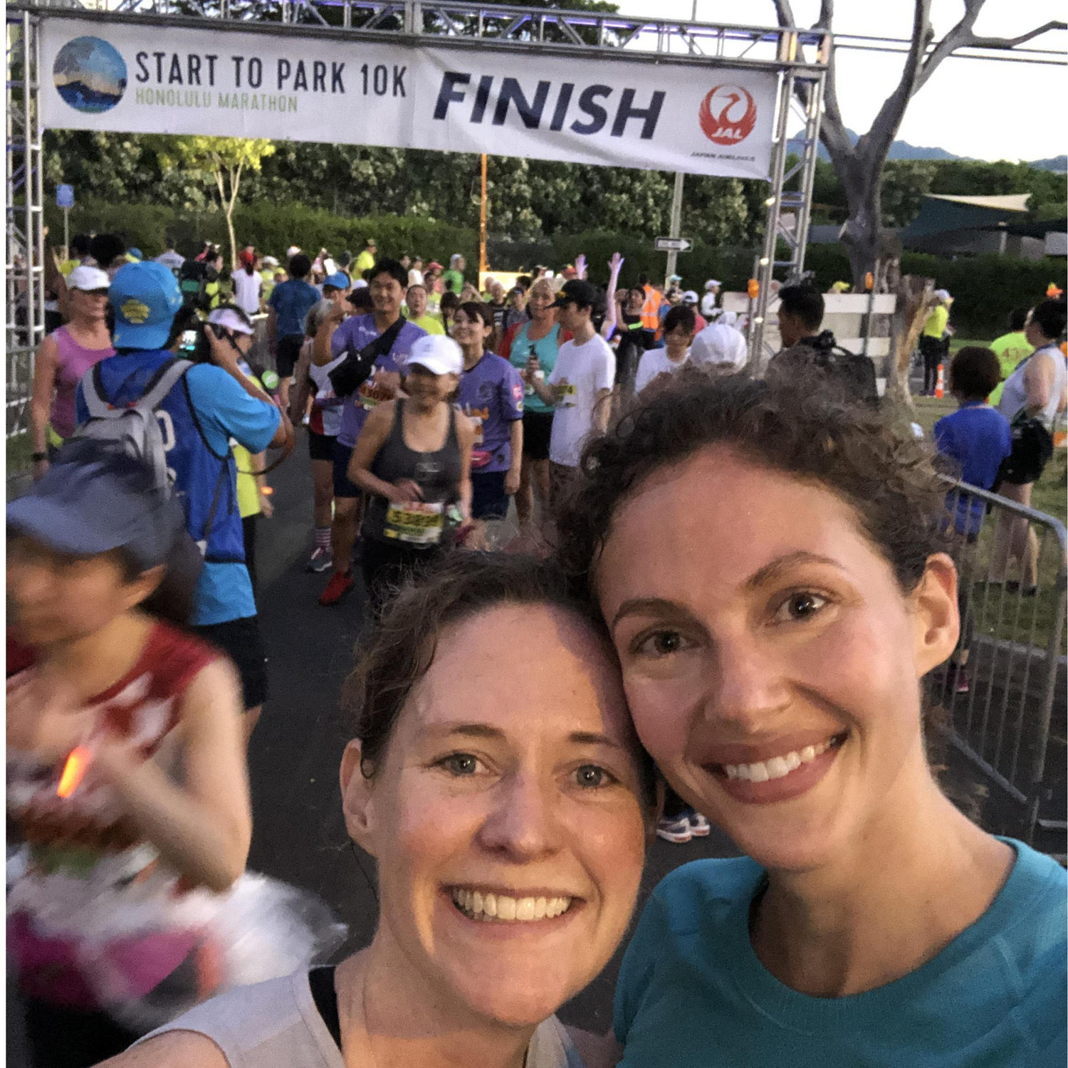 Our first ever 10k (individually and together!) in Honolulu!