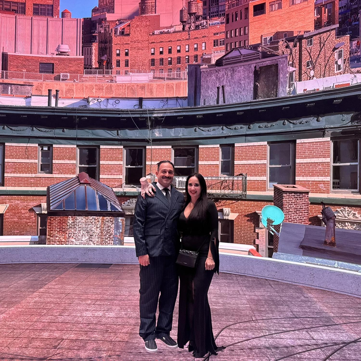 Gomez and Morticia see David Byrne at Auditorium theater