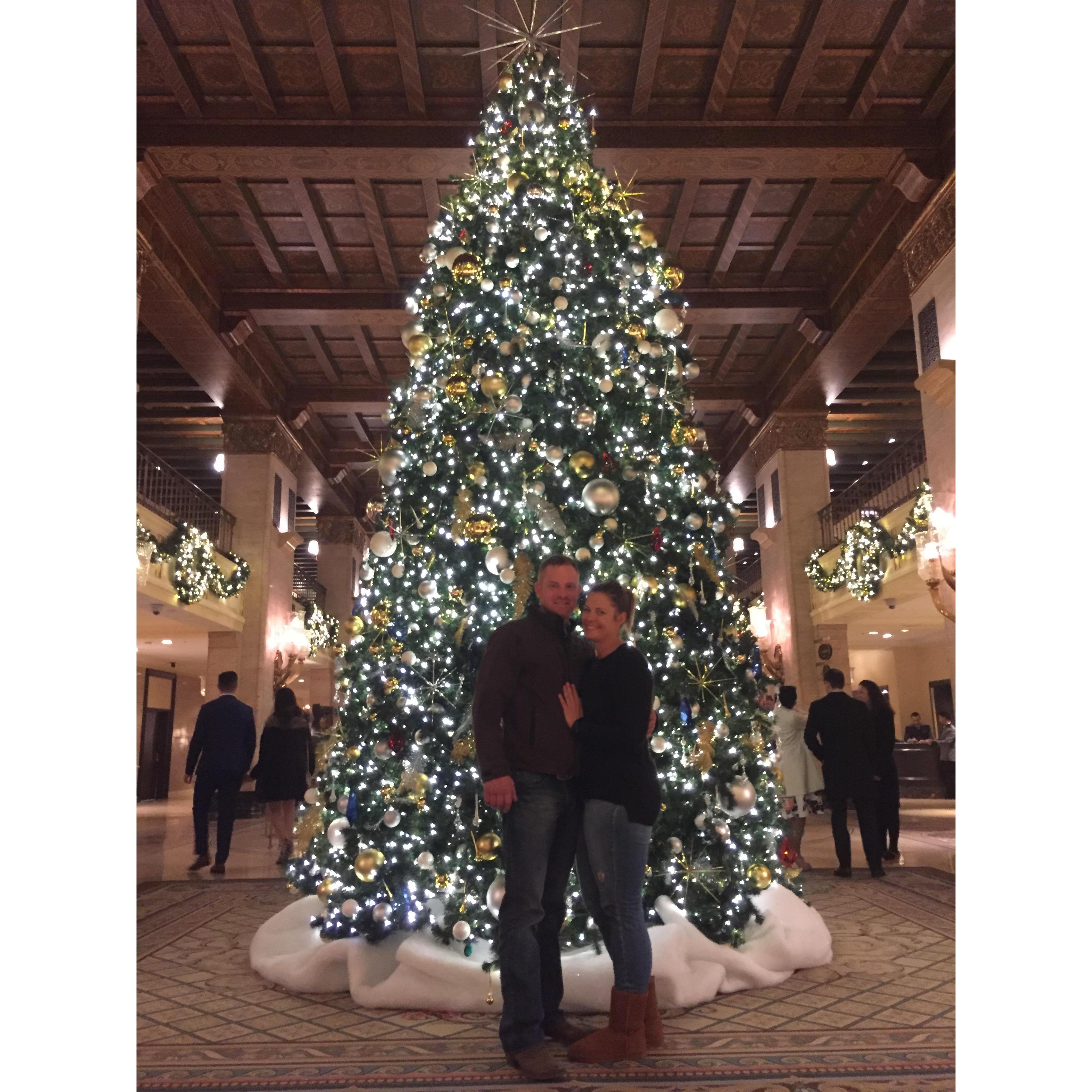 At the Fairmount Royal York- a year later we would get engaged at this hotel!