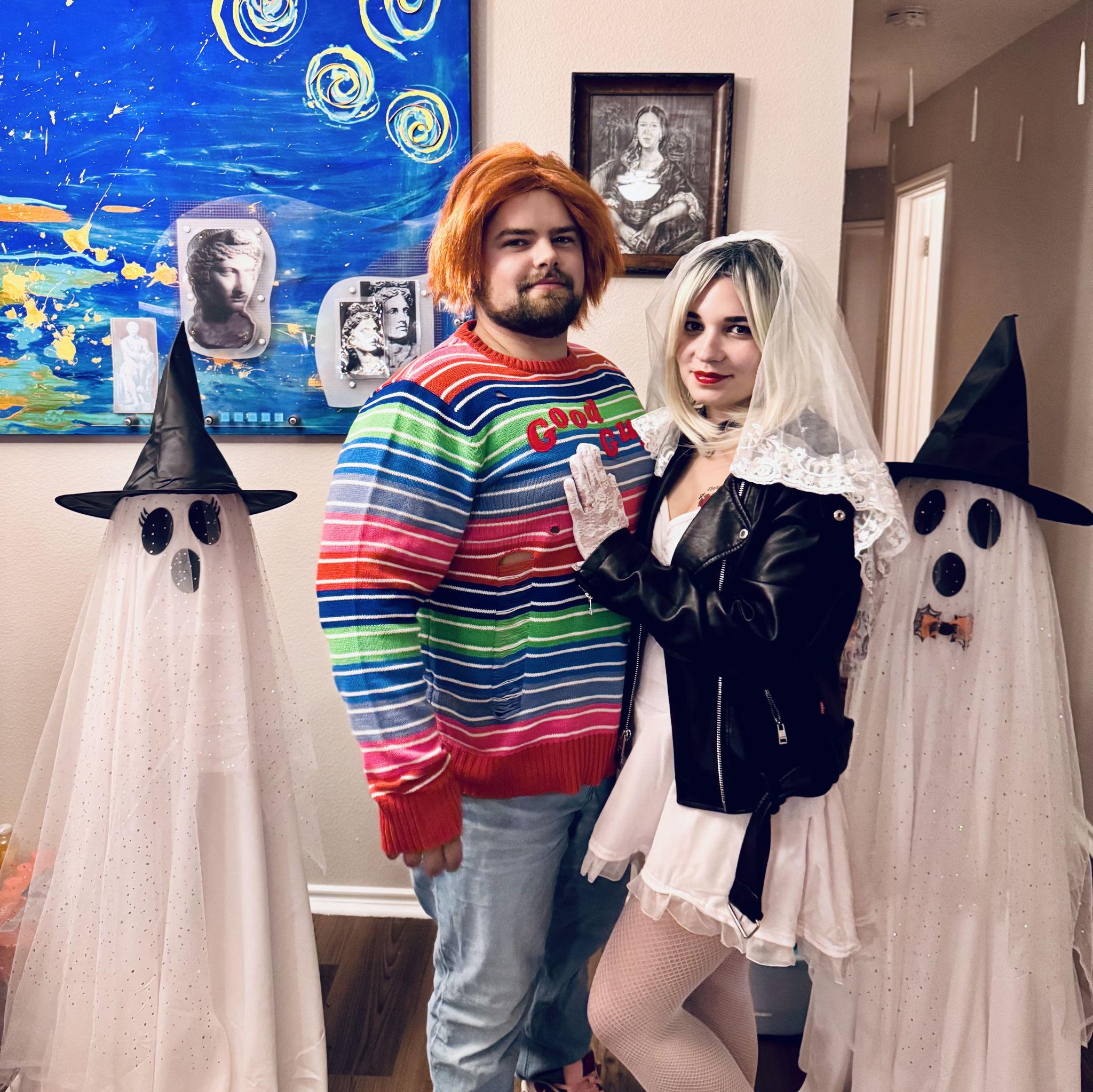 Halloween 2025 seemed like the perfect time to work on our bridal costumes. 👩‍❤️‍👨