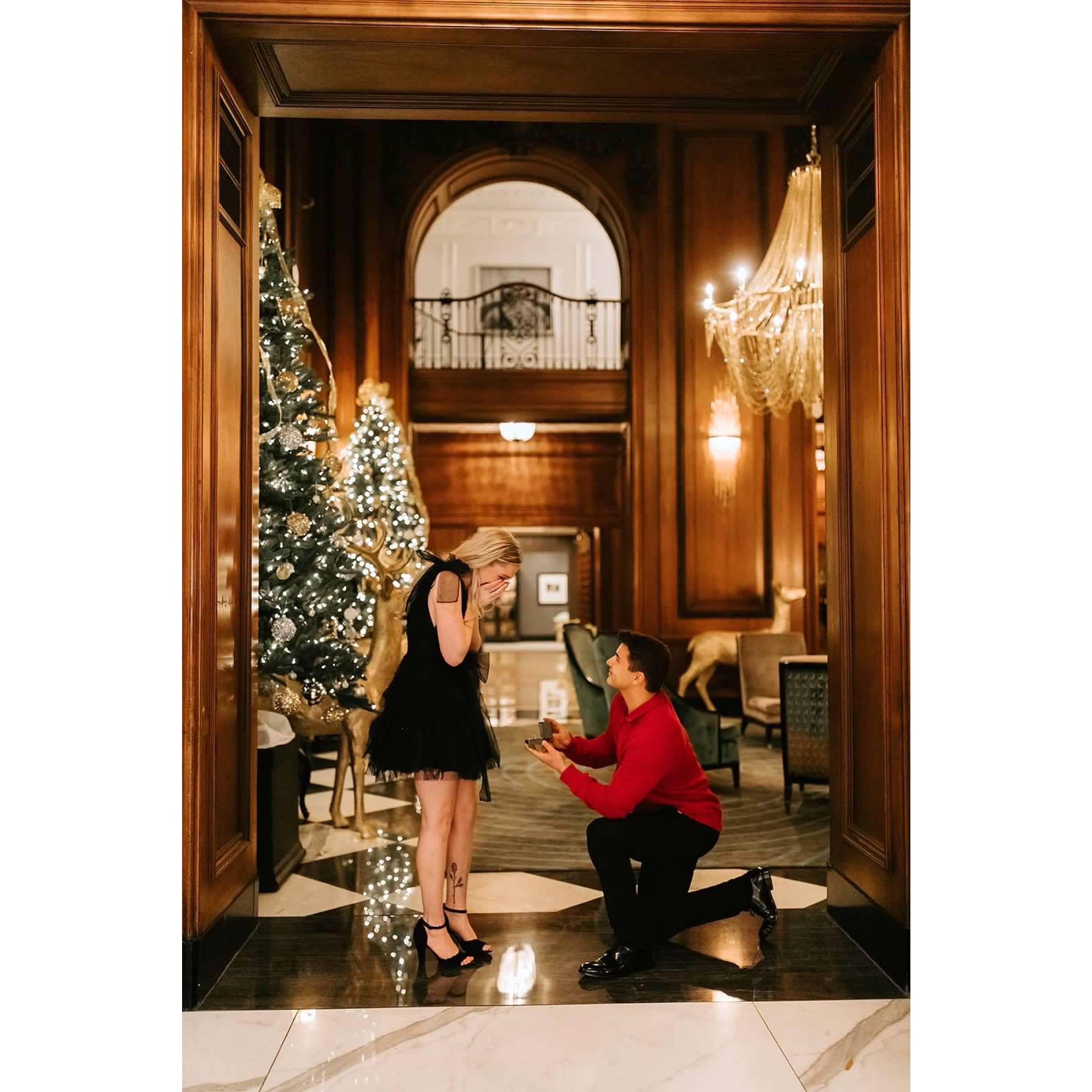 The pop the question moment!