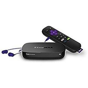 Roku Premiere+ | 4K UHD Streaming Media Player, Quad-Core Processor, Dual-Band Wi-Fi, and IR Remote | + includes HDR, Ethernet, MicroSD slot (Certified Refurbished)