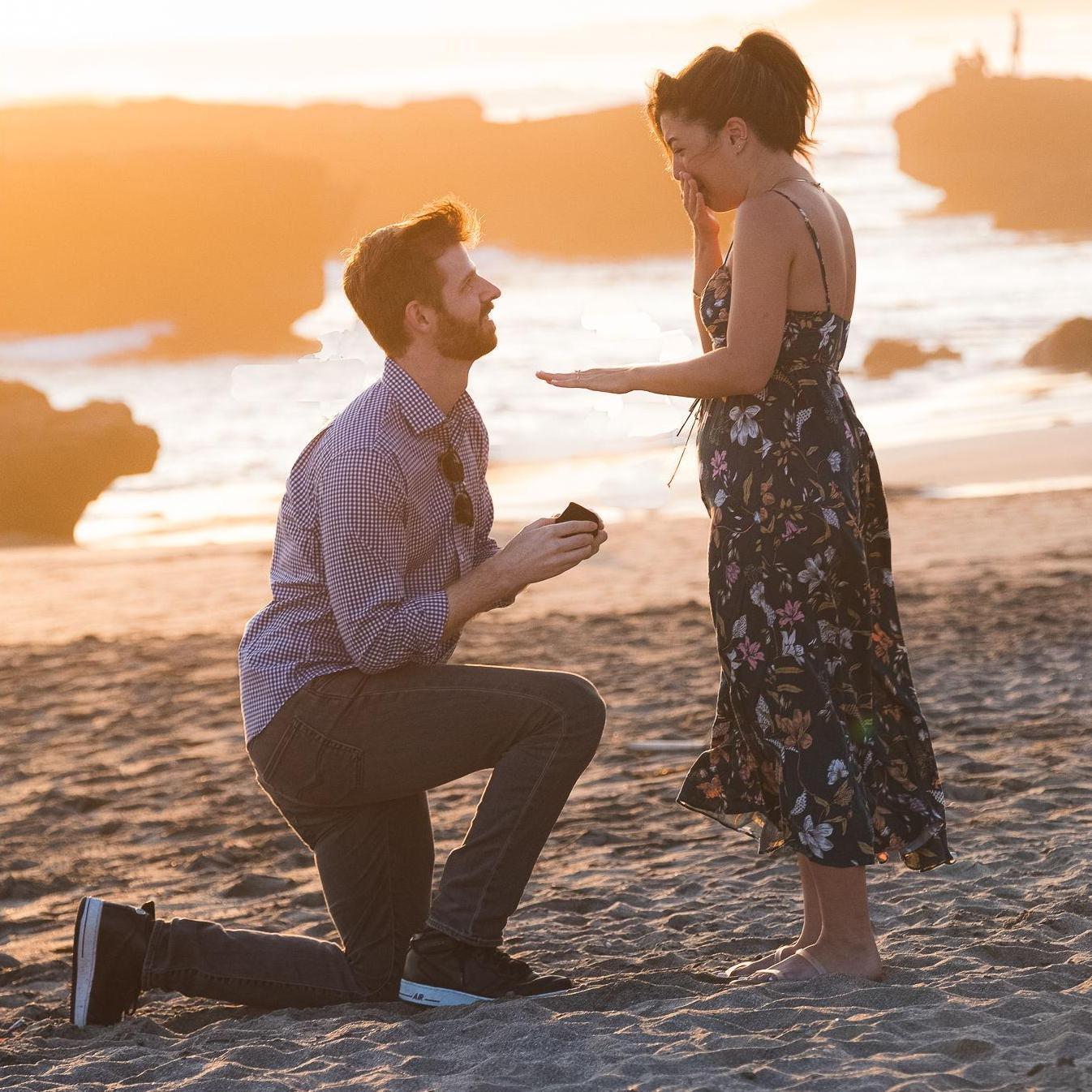 Engaged 5/25/23, Bali Indonesia. Ethan planned a private, beachside dinner and worked with our six closest friends to do a surprise sunset proposal.
Photographer: Andy Lovrak