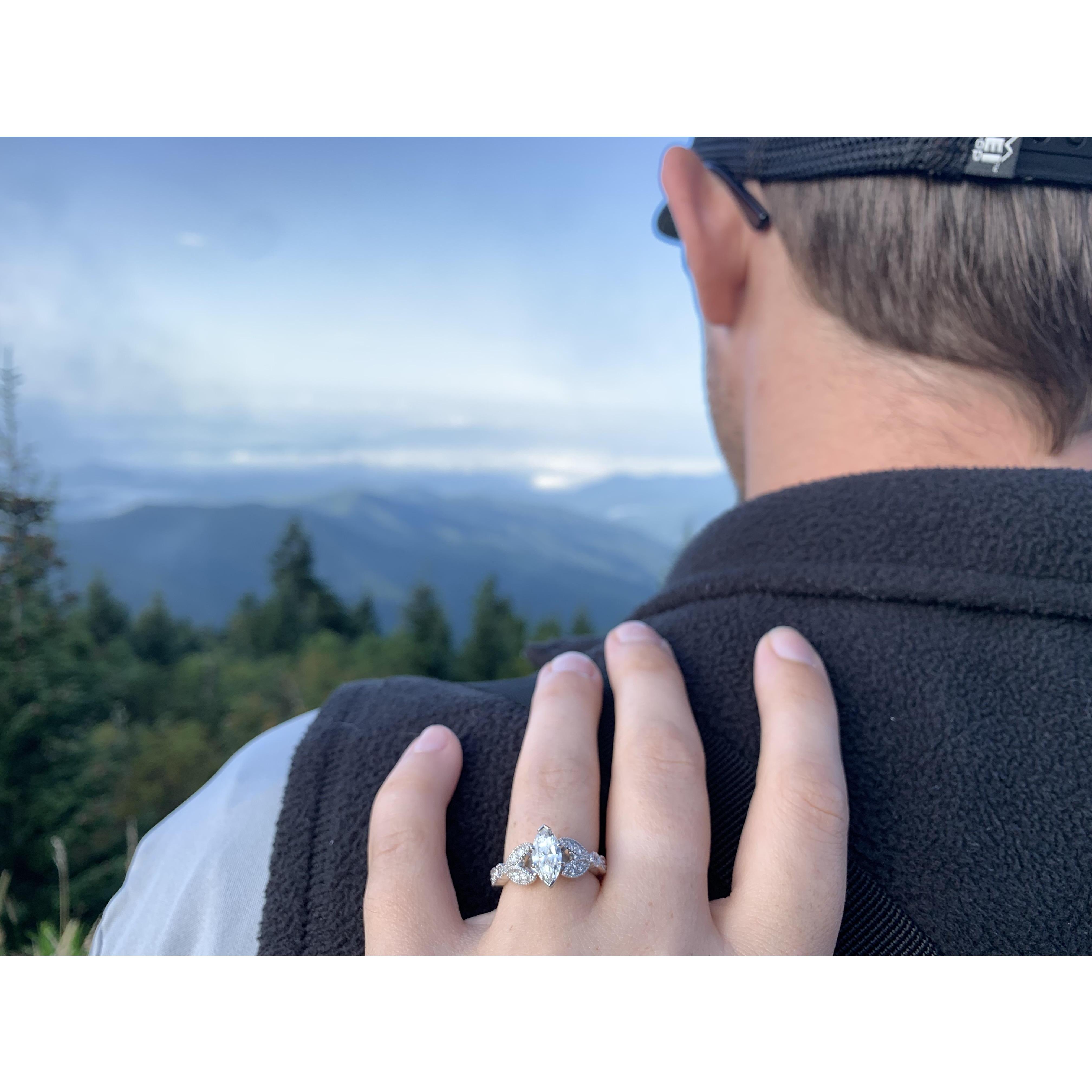 They had the perfect day, rejoicing for the future together and admiring the Lord's creation.