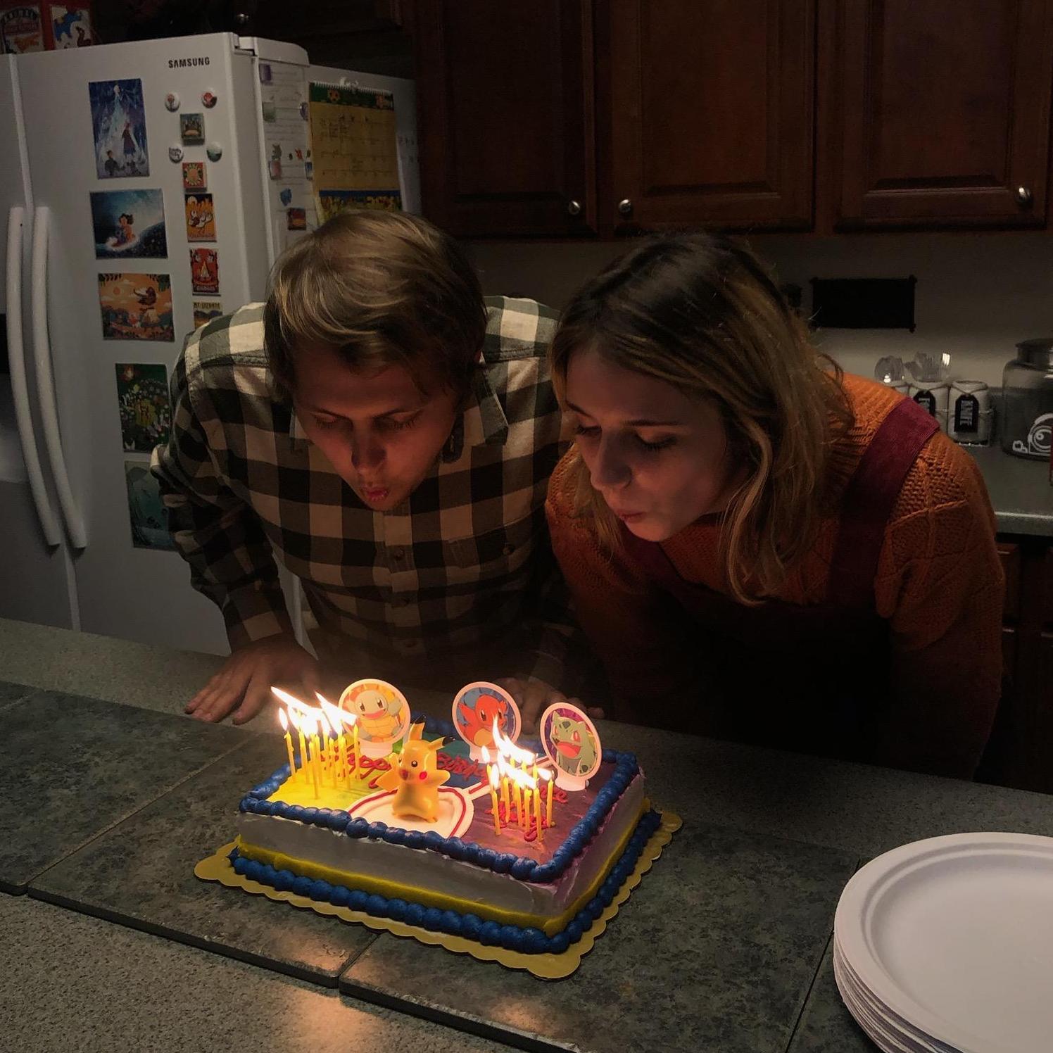 Fun Facts: Our birthdays are only two weeks apart, and we both love playing the Pokemon Trading Card Game!