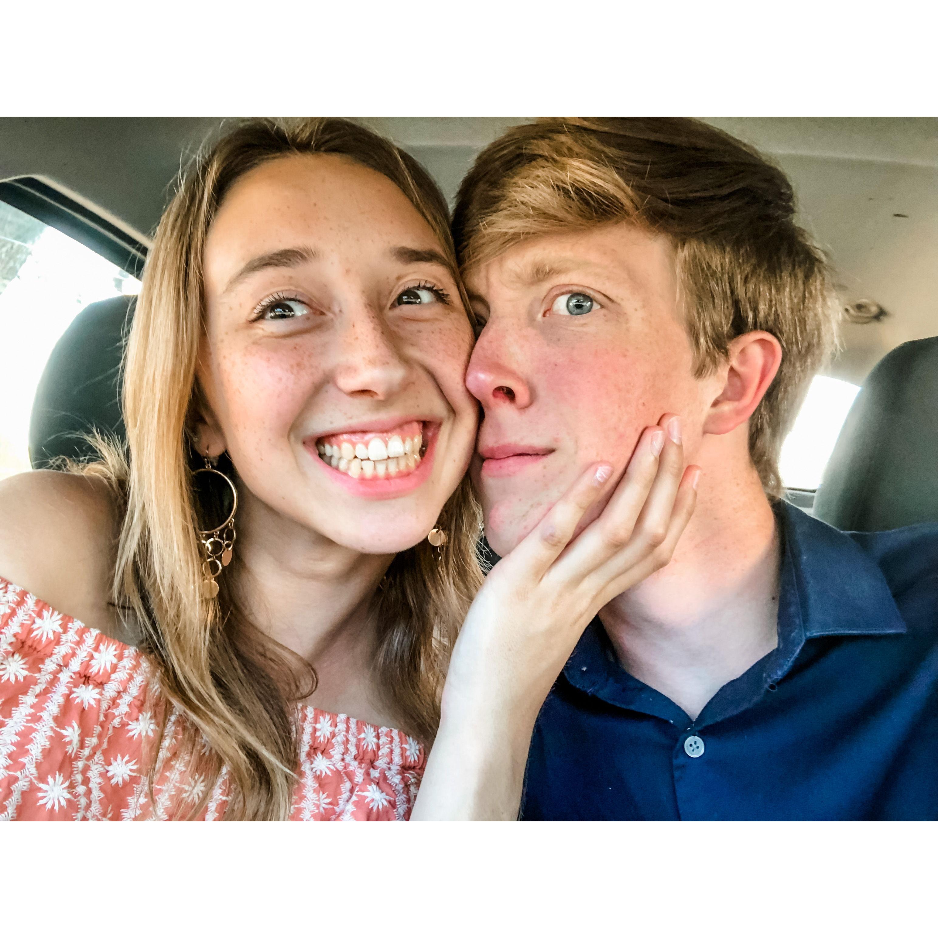 Taking Robby out to dinner for his 20th :)